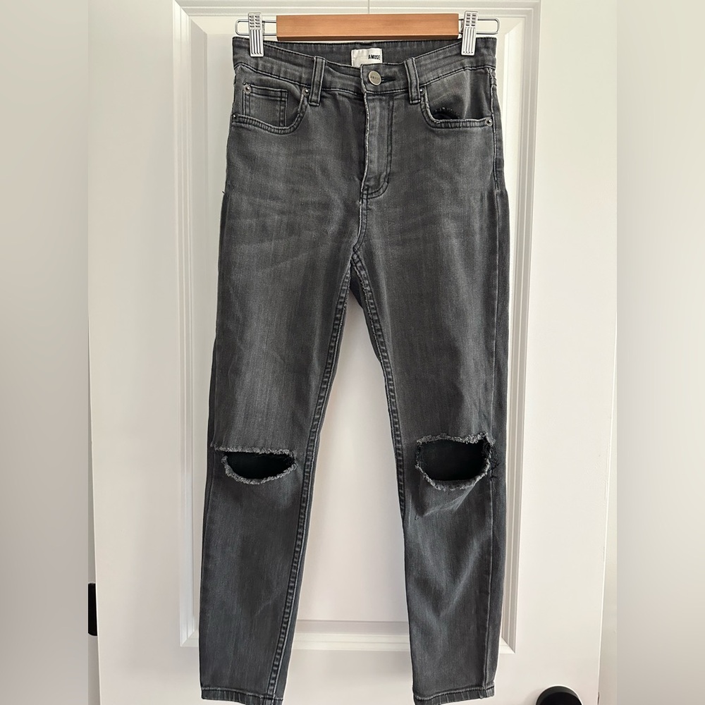Gray Distressed Jeans